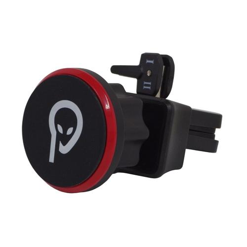 Suport auto magnetic Spacer SPCH-MAG-CLIPS, fixare in ventilatie prin clips, rotire 360 grade (Negru)