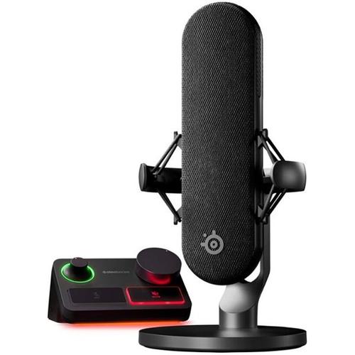 Microfon Gaming SteelSeries ALIAS PRO, XLR, USB, Condensator, Cardioid (Negru)