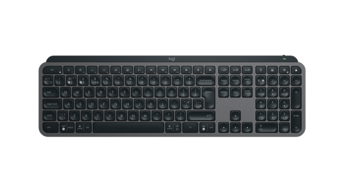 Tastatura Wireless Logitech MX Keys S, Iluminare, Bluetooth, Logi Bolt, USB-C, Layout UK English (Negru)