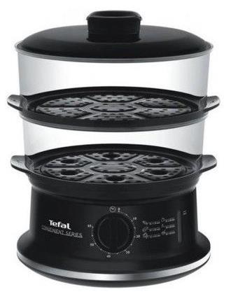 Aparat de gatit cu aburi Tefal VC 1401, 980W  (Negru)