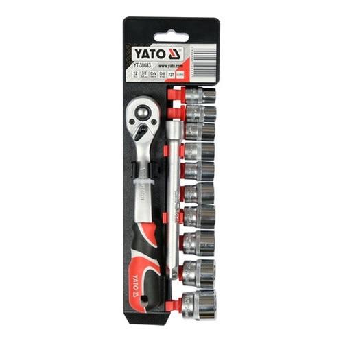 Set chei tubulare YATO YT-38683, 3/8inch, 12 piese
