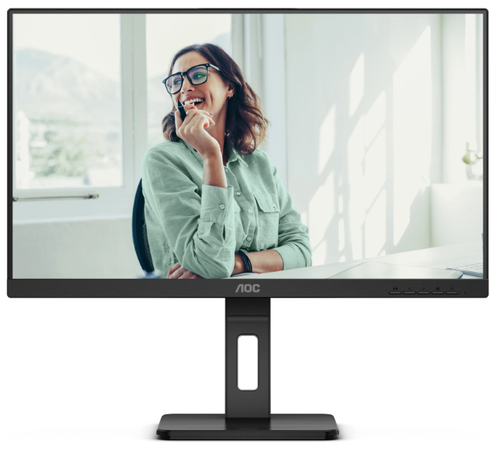 Monitor IPS LED AOC 23.8inch 24P3CV, Full HD (1920 x 1080), HDMI, DisplayPort, AMD FreeSync, Pivot, Boxe (Negru)