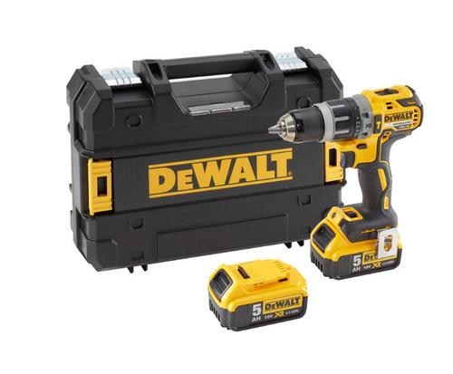 Masina de gaurit cu percutie DeWalt DCD796P2-QW, 18V, 5Ah (Negru/Galben)
