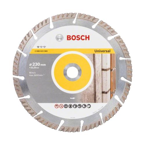 Disc diamantat Universal 230x22.23 2.6x10mm Standard Bosch 2608615065