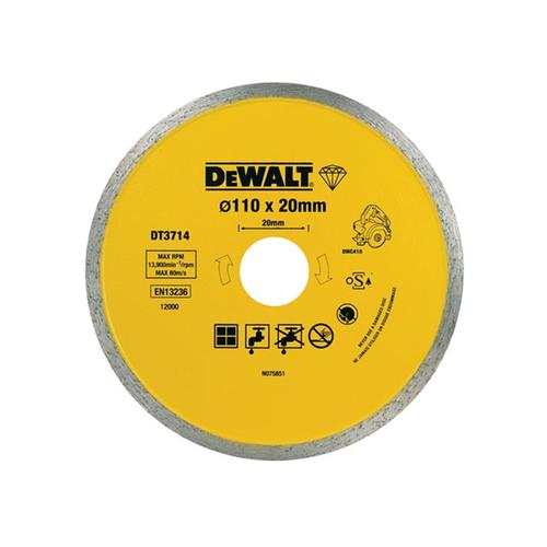 Disc diamantat Dewalt pentru placi ceramice 110x20mm DT3714-QZ