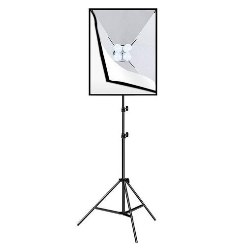 Trepied cu iluminare Puluz Softbox PU5071EU, 20W, 5700K, 50x70cm (Negru)