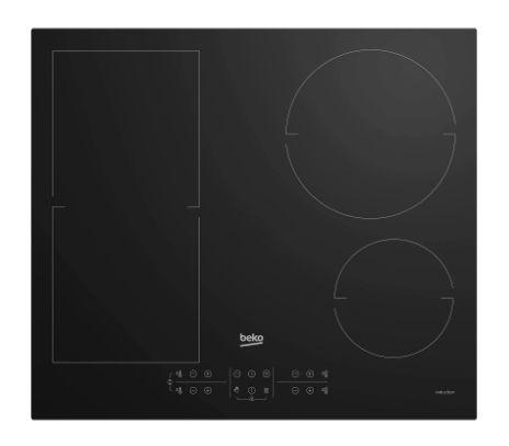 Plita incorporabila Beko HII64200FMT, Inductie, 7200 W, 4 Zone de gatit (Negru)