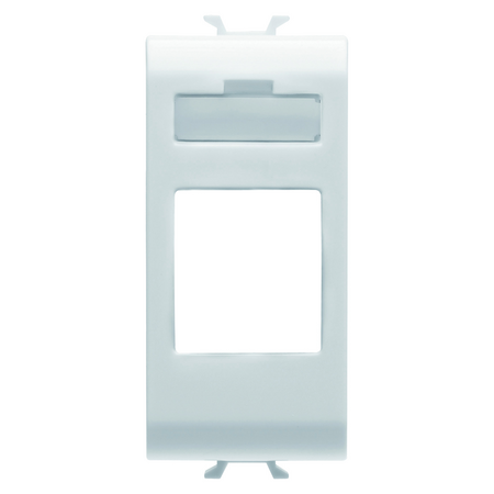 ADAPTOR PENTRU CONECTORI DE DATE CARCASA - TIP AMP/MUFA TRAPEZOIDALA - 1 MODUL - ALB SATINAT - CHORUSMART