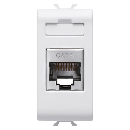 PRIZA RJ45 - CATEGORIA 6 - FTP - 1 MODUL - ALB SATINAT - CHORUSMART