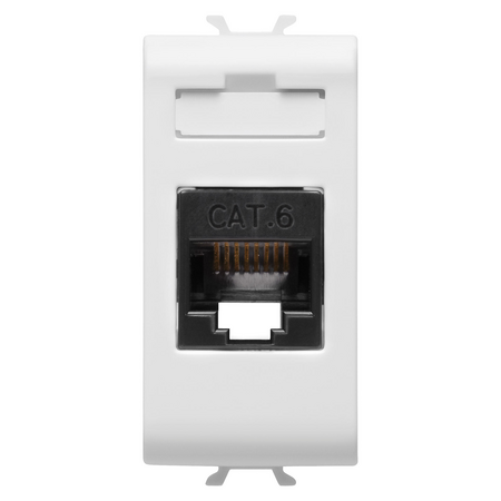 PRIZA RJ45 - CATEGORIA 6 - UTP - 1 MODUL - ALB SATINAT - CHORUSMART