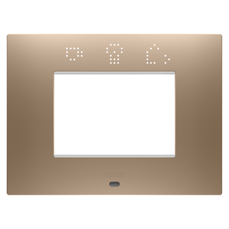PLACA INTELIGENTA EGO - IN TEHNOPOLIMER VOPSIT - 3 MODULE - CUPRU MOALE - CHORUSMART