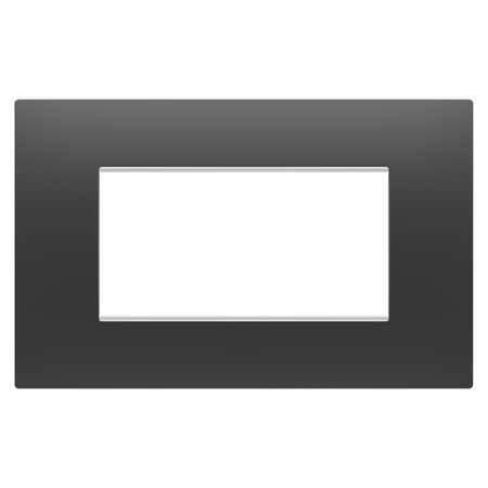 PLACA EGO - IN TECHNOPOLYMER - 4 MODULE - SATIN BLACK - CHORUSMART