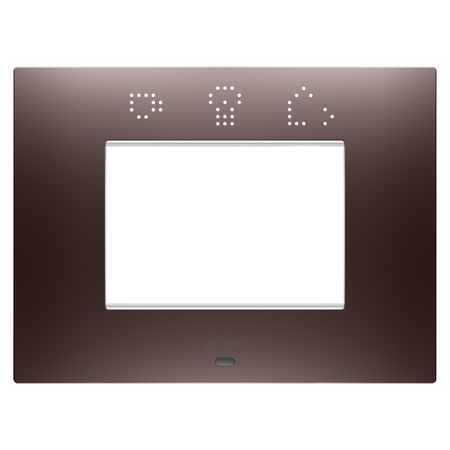 PLACA INTELIGENTA EGO - IN TEHNOPOLIMER VOPSIT - 3 MODULE - CUPRU - CHORUSMART