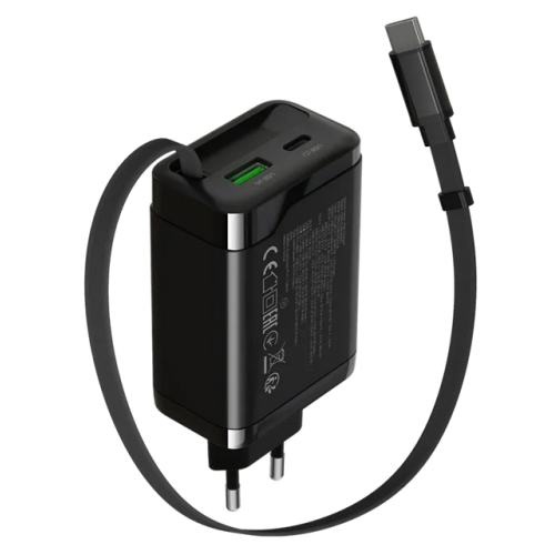 Incarcator retea Canyon OnCharge 65RС, 1 x USB-A, 2 x USB-C, 65 W, Negru