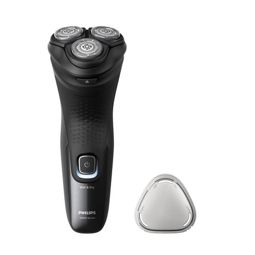 Aparat de ras electric Philips Seria 3000X Wet&Dry X3051/00, Autonomie 45 minute, Capete Flex 4D, IPX7, Lame PowerCut (Negru)