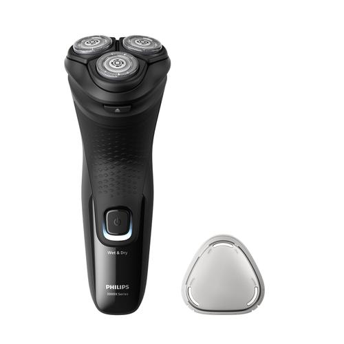 Aparat de ras electric Philips Seria 3000X X3001/00, Autonomie 40 minute, Wet&Dry (Negru)