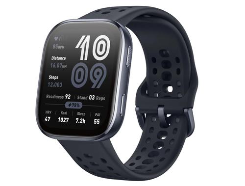 Ceas activity tracker Huami Amazfit Bip 6, Ecran Amoled 1.97inch, Monitorizare 24/7, Peste 140 moduri sportive, 5 ATM, GPS (Negru)