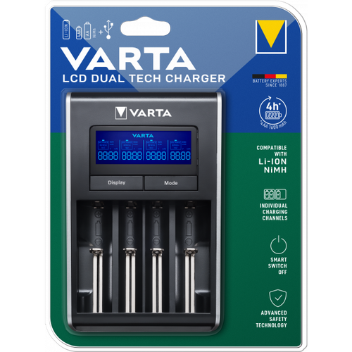 Incarcator Baterii Varta, AA / AAA (Negru)