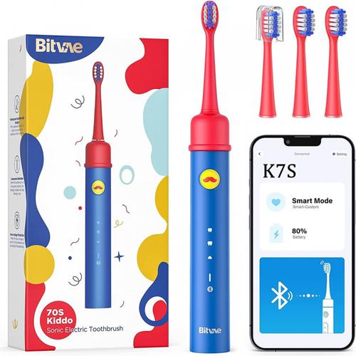 Periuta De Dinti Electrica Bitvae BVK7S Kids (Albastru/Rosu)