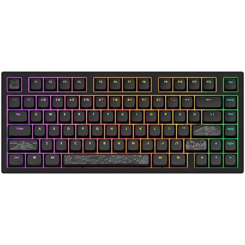 Tastatura Mecanica Gaming Dark Project ALU81A Terra Nostra, 81 keys, Full RGB, switch-uri g3ms Moonstone Pre-lubed, carcasa aluminiu, Negru