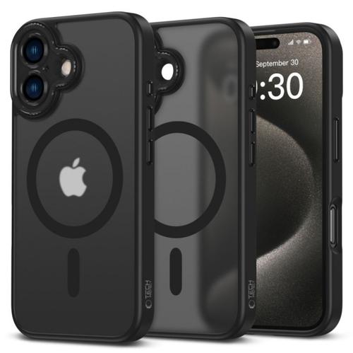 Husa MagSafe pentru Apple iPhone 16, Tech-Protect, Magcam, Neagra