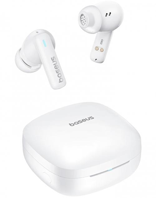 Casti True Wireless Baseus Bowie E19, Bluetooth, Microfon (Alb)