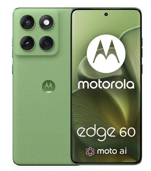 Telefon Mobil Motorola Edge 60, Procesor Mediatek Dimensity 7300, P-OLED 6.67inch, 8GB RAM, 256GB Flash, Camera Tripla 50 + 10 + 50 MP, Wi-Fi, 5G, Dual Sim, Android (Verde)