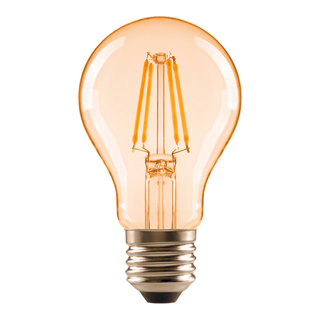 Bec LED Ledvance (Osram)  LED Classic A 33 Filament 4,2 W 2400 K Gold E27, 380 lm, 300°, auriu