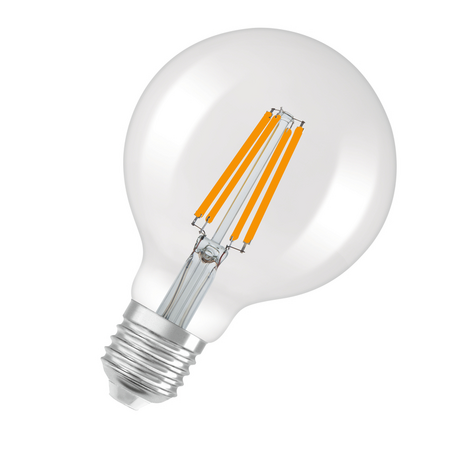 Bec LED Ledvance (Osram)  LED Globe 95 75 Filament 7,5 W 4000 K Clear E27, 1055 lm, 300°, transparent