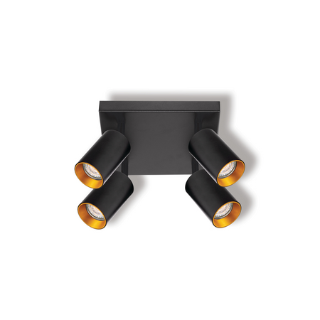 Bec LED Ledvance (Osram)  LED SPOT ETERNAL BLACK AND GOLD 4XGU10 PLATE, 6 W, negru