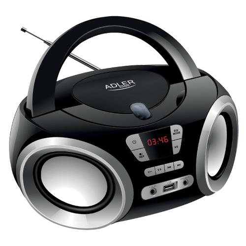 Sistem audio Adler AD 1181 CD Boombbox, 2x2 W, CD Player, FM 87.6-108 MHz, USB (Negru)