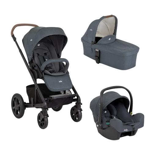 Carucior multifunctional 3 in 1 Joie Chrome Dlx Moonlight (Carucior Chrome DLX + Landou Moonlight + Scoica i-Snug Moonlight)