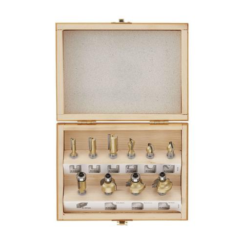Set 10 freze TCT pentru lemn  Stanley STA80020-XJ, 8mm