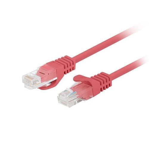 Patchcord Lanberg UTP cat.5e 3m rosu, set 10 bucati