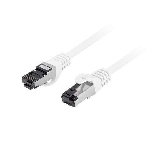 Cablu Patchcord S/FTP kat.8.1, Lanberg PCF8-10CU-0100-W, 1m, Alb