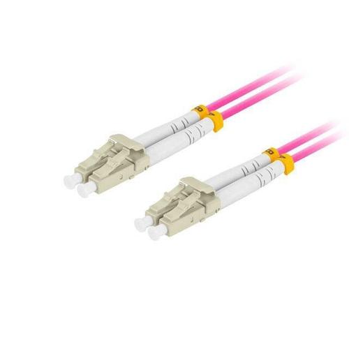 Cablu fibra optica Lanberg MM LC/UPC-LC/UPC DUPLEX 3,0 MM OM4 50/125 LSZH 0,5 m PCF8-10CU-0100, Violet