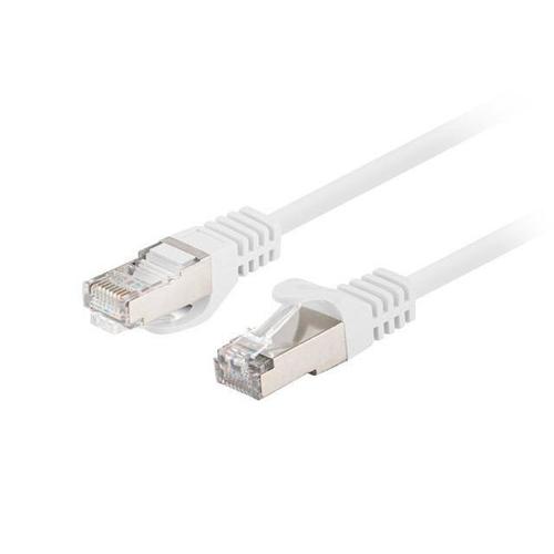 Cablu Patchcord Lanberg PCF6-20CC-0300-W, FTP cat.6 3m alb, set de 10 bucati