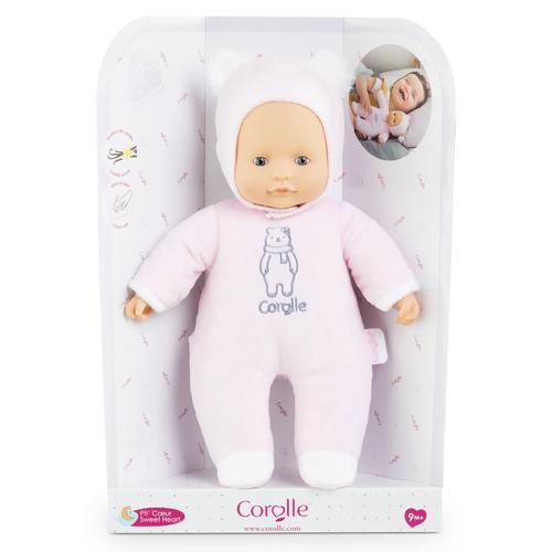 Papusa Simba Sweet Heart Pink Bear, 30cm, roz, 9-12 luni