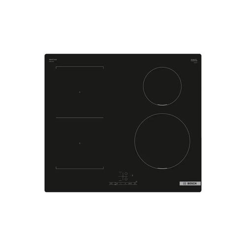 Plita incorporabila BOSCH PWP611BB5E, Inductie, 4 zone de gatit, 60 cm, Indicator caldura residuala, Boost (Negru)