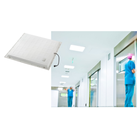 Panou LED Incastrat Arelux PTU6060NWIP65AB 40W 4000K IP65 UGR19 Antibacterian 60x60cm