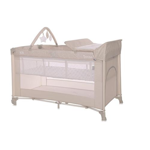 Patut pliabil Lorelli, Torino Plus, 2 nivele cu accesorii, Fog Striped Elements