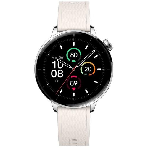 Smartwatch OnePlus Watch 3 43mm, Procesor Snapdragon W5 Gen 1, Ecran AMOLED 1.32inch, Bluetooth, Wi-Fi, NFC, 5ATM IP68, Wear OS (Argintiu)