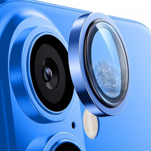 Folie de protectie Camera Spate Lito S+ pentru Apple iPhone 16 Plus / 16, Sticla Securizata (Albastru)