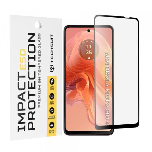 Folie de protectie Ecran Techsuit pentru Motorola Moto G04s / E14 / G24 Power / G04 / G24, Sticla Securizata, Full Glue