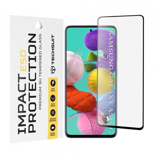 Folie de protectie Ecran Techsuit pentru Samsung Galaxy A51 5G A516 / A51 A515, Sticla Securizata, Full Glue