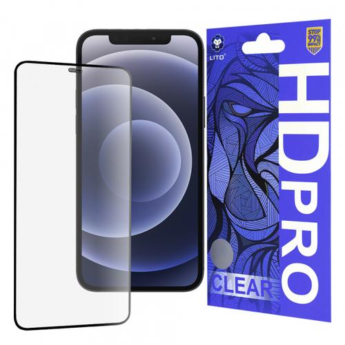 Folie de protectie Ecran Lito HD Pro Clear pentru Apple iPhone 12 / 12 Pro, Sticla Securizata, Full Glue