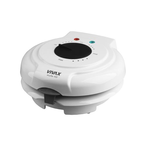 Aparat waffe Vivax WM-900WH, 900W, 5 forme, termostat, indicator luminos, protectie supraincalzire, suprafata antiaderenta, Alb