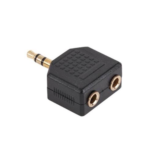 Adaptor Jack 3.5mm tata - 2 x Jack 3.5mm mama