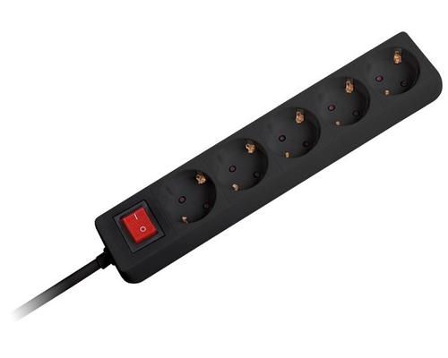 Prelungitor Omega OL5G15, 5 prize, 1.5 m (Negru)