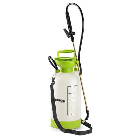 Pulverizator manual Fieldmann FZO 8060, Presiune 2.5 bar, Capacitate 5 L (Verde/Alb)
